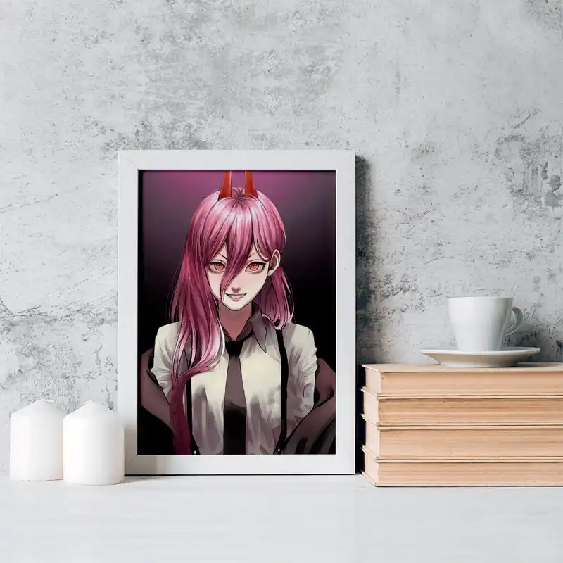 تابلو خندالو مدل پاور انیمه مرد اره ای کد 17873