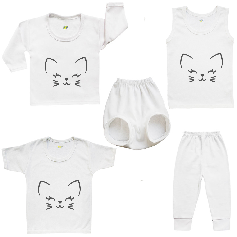 ست 5 تکه لباس نوزادی کارانس مدل SFBT-242