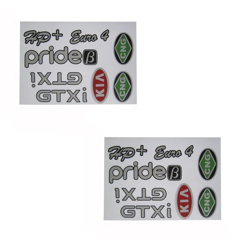 برچسب بدنه خودرو کد k3030 مناسب برای پراید مجموعه 2 عددی