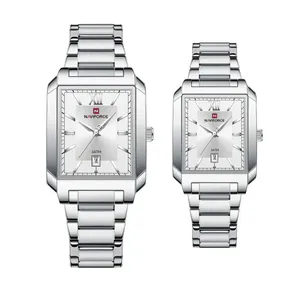 ست ساعت مچی عقربه‌ای کوارتز زنانه و مردانه نیوی فورس مدل 9251 sws