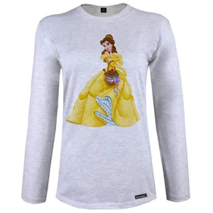 تی شرت آستین بلند زنانه 27 مدل Belle Beast Cinderella کد MH1412