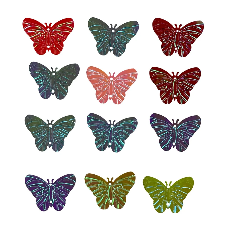 پروانه تزئینی مدل butterfly بسته 12 عددی