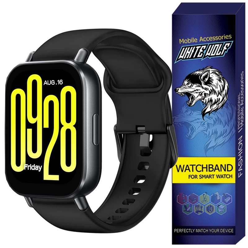 بند وایت ولف مدل Silicone - SQ مناسب برای ساعت هوشمند شیائومی Redmi Watch 5 Active 22MM