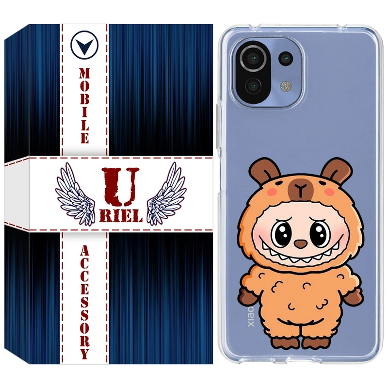 کاور یوریل مدل Clear کد 110 طرح لبوبو Labubu مناسب برای گوشی موبایل شیائومی Mi 11 Lite / 11 Lite 5G NE