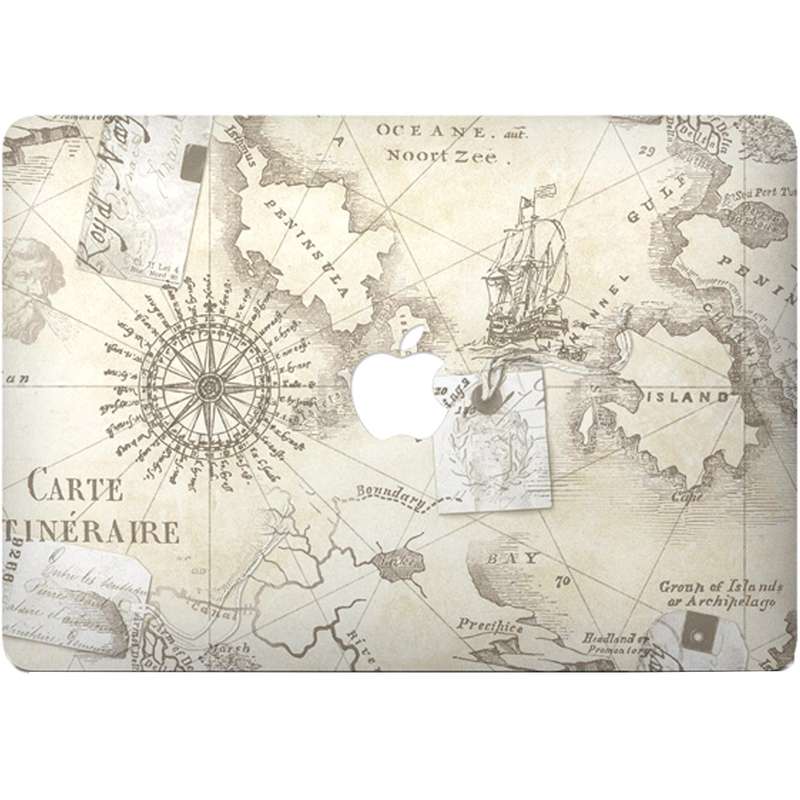 برچسب تزئینی ونسونی مدل Vintage Map مناسب برای مک بوک برچسب تزئینی ونسونی مدل Vintage Map مناسب برای مک بوک