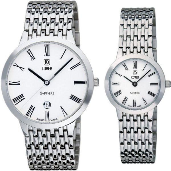 ست ساعت مچی عقربه ای زنانه و مردانه کاور مدل CO125.03