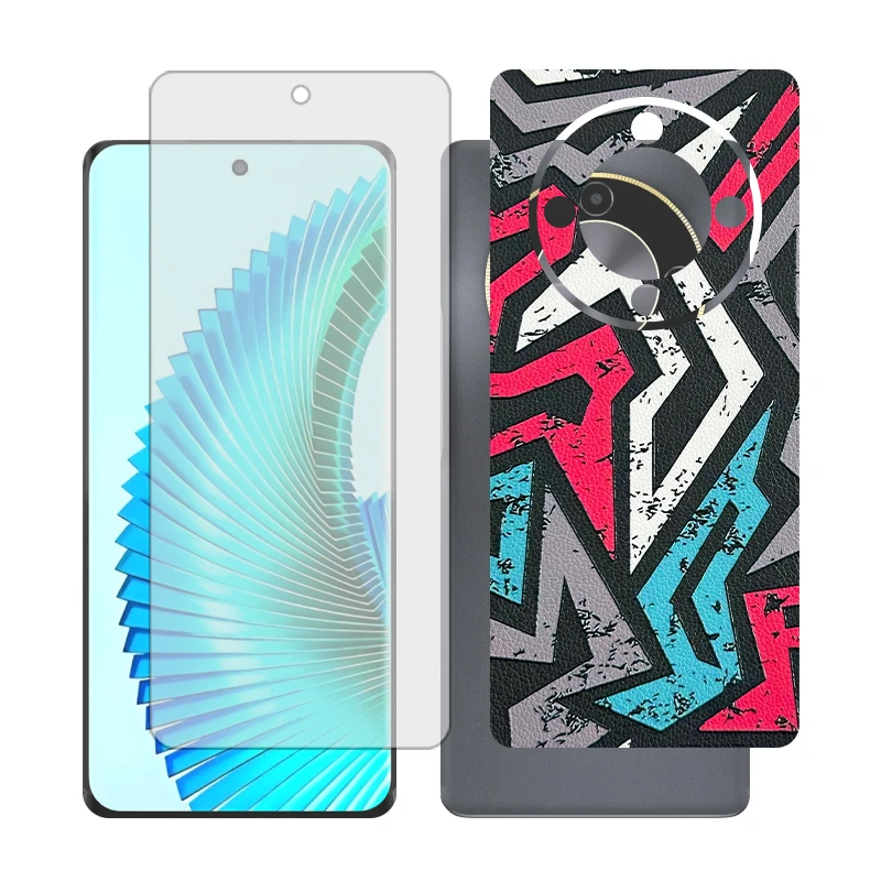 محافظ صفحه نمایش مات گلس مدل Together مناسب برای گوشی موبایل آنر X9b به همراه برچسب پوششی پشت گوشی