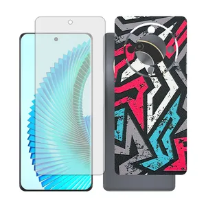 Glass together model transparent screen protector suitable for Honor X9b mobile phone with back cover sticker