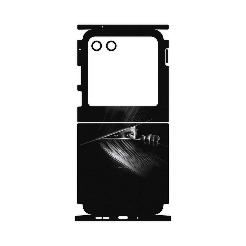 برچسب پوششی ماهوت مدل Black Portrait-FullSkin مناسب برای گوشی موبایل موتورولا Razr 40 Ultra