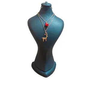 گردنبند زنانه مدل گوزن کریسمسی