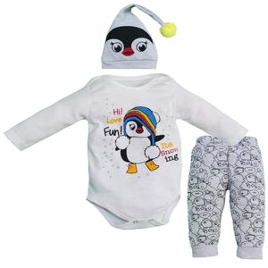 نقد و بررسی ست 3 تکه لباس نوزادی مدل پنگوین کد M244 توسط خریداران