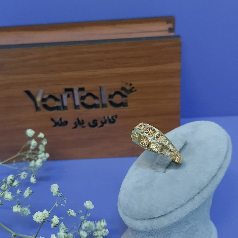 انگشتر طلا 18 عیار زنانه گالری یارطلا مدل فیوژن کد ANF30 انگشتر طلا 18 عیار زنانه گالری یارطلا مدل فیوژن کد ANF30