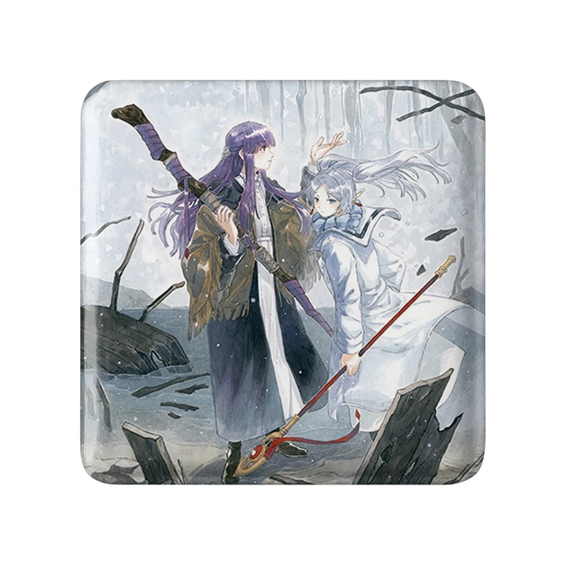 مگنت خندالو طرح فریرن و فرن انیمه فریرن مدل مربعی کد 33875