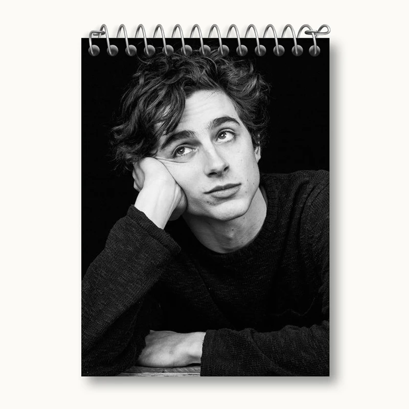 دفتر یادداشت 50 برگ خندالو مدل تیموتی شالامی Timothée Chalamet کد 19299