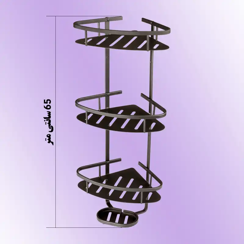 قفسه حمام مدل هژبر سه طبقه کد 1001