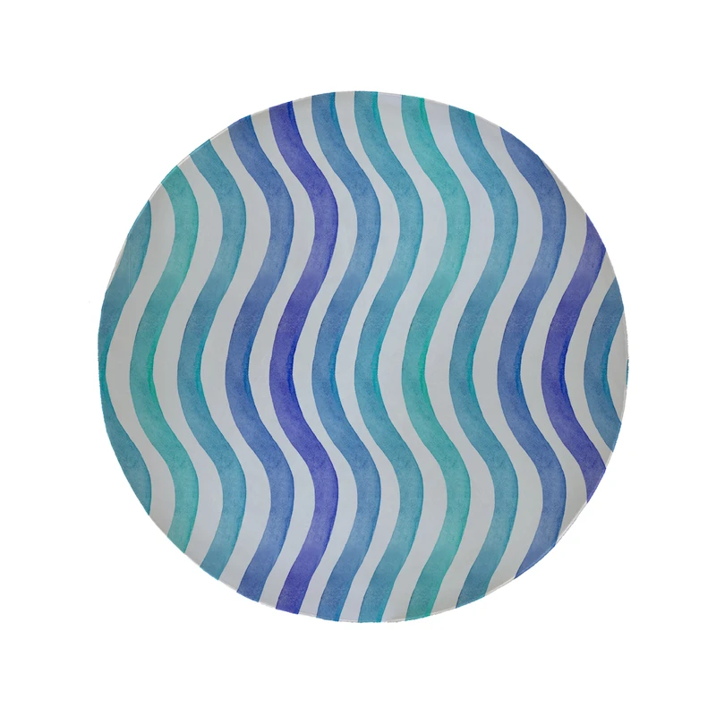 پادری مدل دایره طرح آبرنگی کد 9025 سایز 90 × 90 سانتی متر