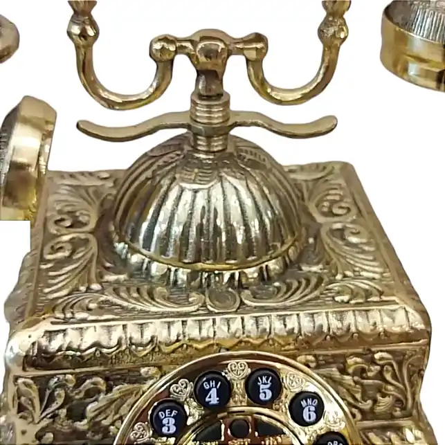 تلفن برنجی مدل مربع کد H-1191