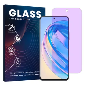Glass Eye Care model purple filter screen protector suitable for Honor X8a Mobile phone 