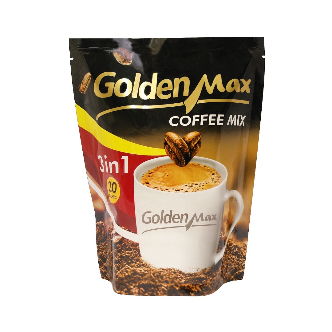پودر مخلوط قهوه فوری 3 در 1 گلدن مکس بسته 20 عددی