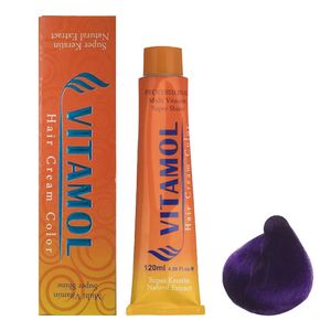 نقد و بررسی رنگ مو ویتامول سری Violet کد 002 حجم 120 میلی لیتر رنگ بنفش توسط خریداران