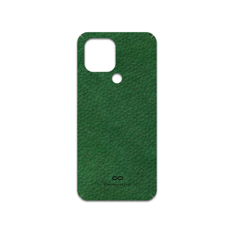 برچسب پوششی ماهوت مدل Green-Leather مناسب برای گوشی موبایل شیائومی Redmi A1 Plus
