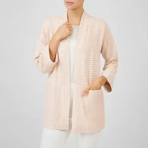 مانتو دست دوز زنانه آرانیک مدل راه راه کد 1213800025