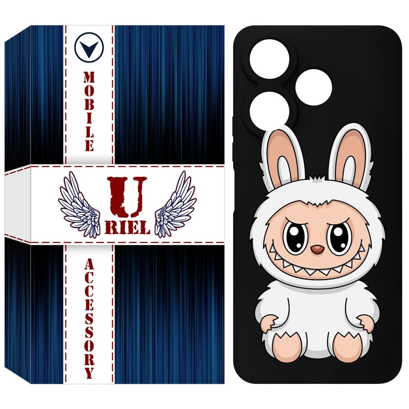 کاور یوریل مدل KSH کد 113 طرح عروسک لبوبو مناسب برای گوشی موبایل شیائومی Redmi 13x / 13 4G / Poco M6 4G