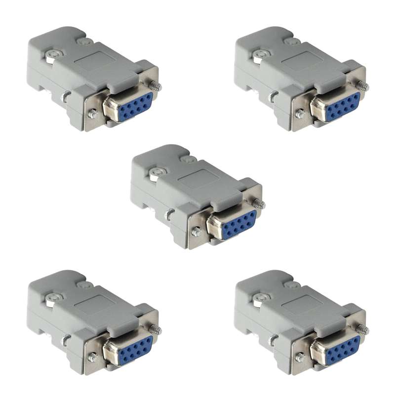 کانکتور سریال مادگی 9 پین مدل DB9 بسته 5 عددی کانکتور سریال مادگی 9 پین مدل DB9 بسته 5 عددی