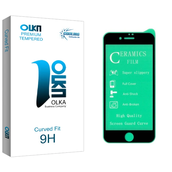 محافظ صفحه نمایش سرامیکی کولینگ مدل Olka glass مناسب برای گوشی موبایل اپل iPhone 8 Plus
