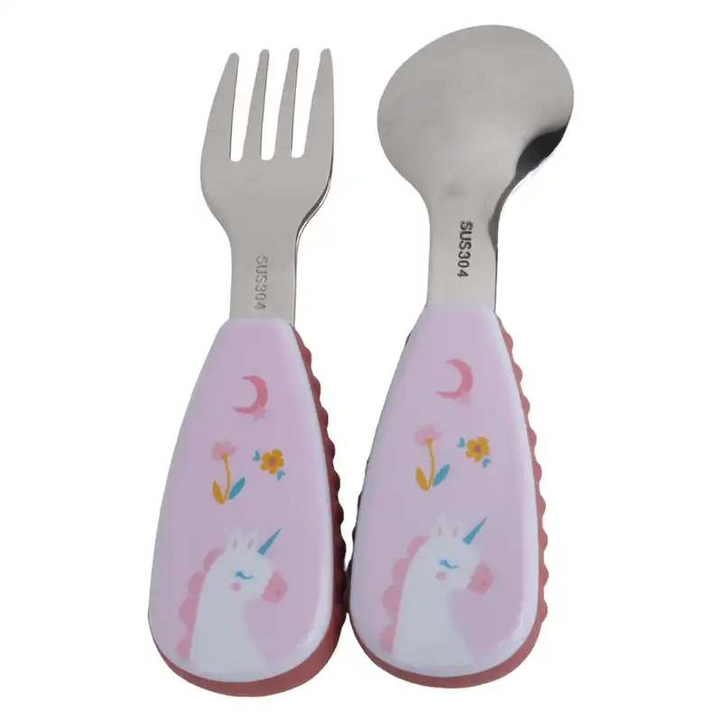 ست قاشق و چنگال کودک طرح یونیکورن