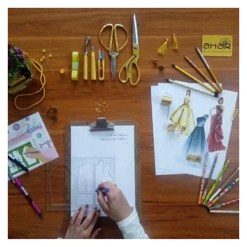 خط‌ کش خیاطی آهار مدل جزوه نویسی