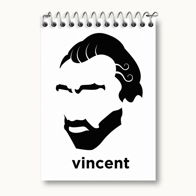 دفتر یادداشت 50 برگ خندالو مدل ونسان ونگوگ کد N1704