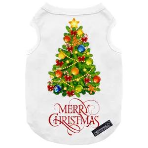 لباس سگ و گربه 27 طرح Merry Christmas کد MH678 سایز M