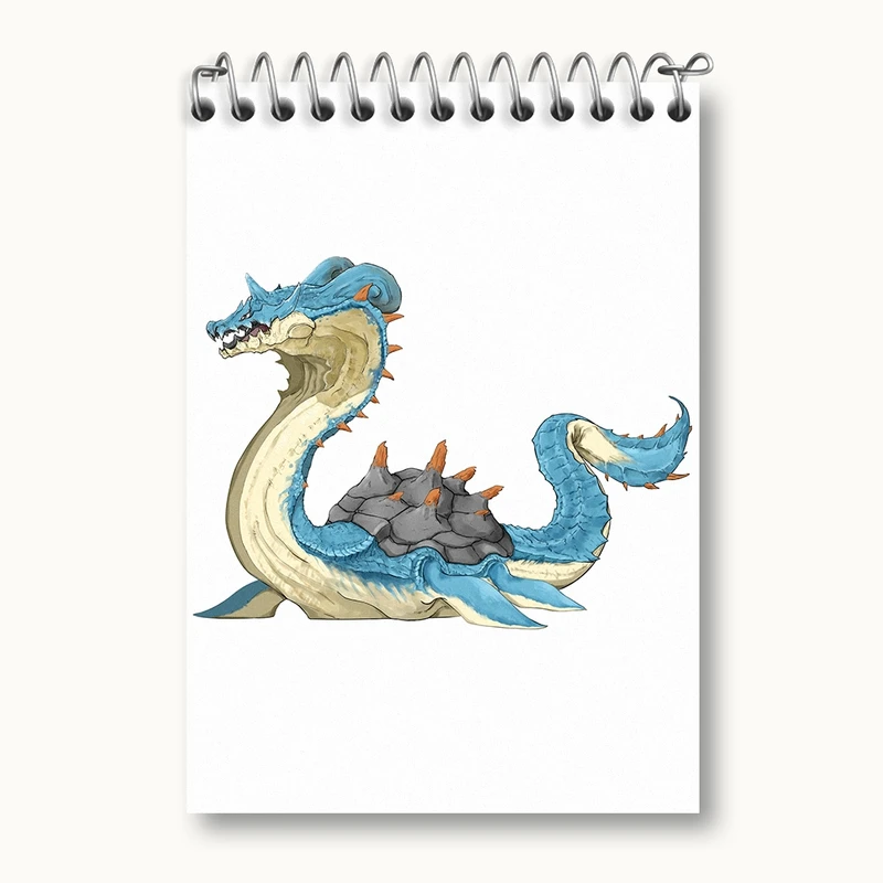 دفتر یادداشت 50 برگ خندالو مدل بازی شکارچی هیولا (Monster Hunter) کد 33224