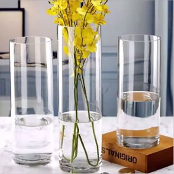 گلدان شیشه ای مدل استوانه ای کد 30D6
