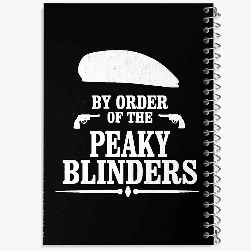 دفتر ژورنال نویسی 50 برگ خندالو مدل نقطه ای طرح سریال پیکی بلایندرز Peaky Blinders کد 3199