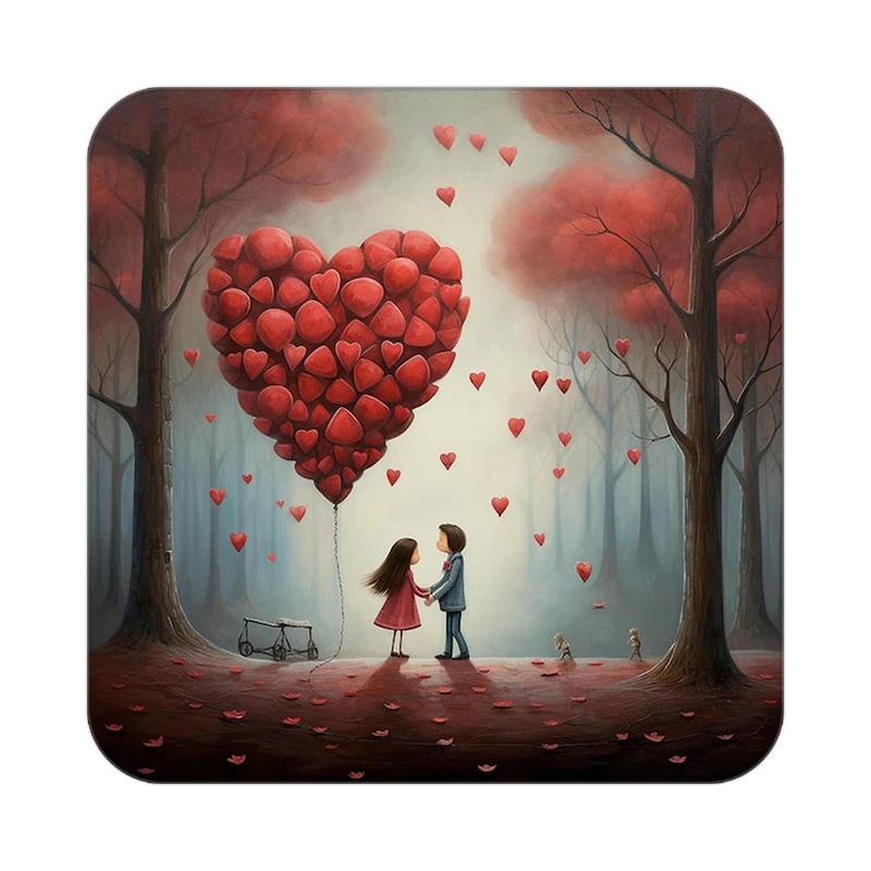 زیر لیوانی کاکتی مدل عاشقانه کد mp12467