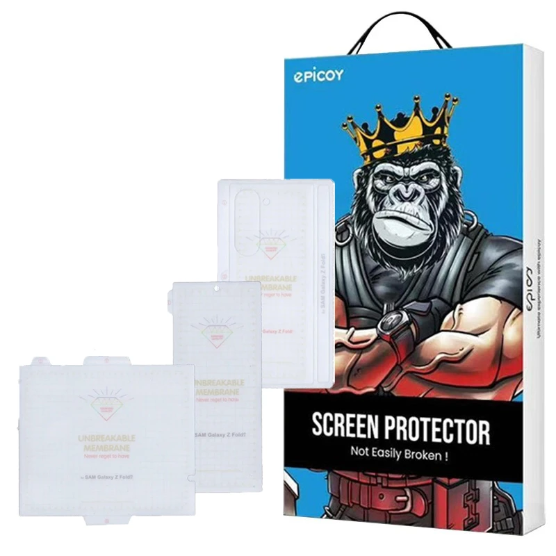 محافظ صفحه نمایش اپیکوی مدل Hydrogel مناسب برای گوشی موبایل سامسونگ Galaxy Z Fold 7 به همراه محافظ پشت گوشی  