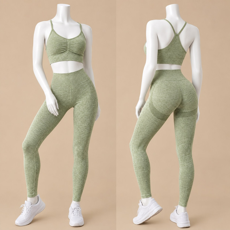ست نیم‌تنه و لگینگ ورزشی زنانه مدل Body Fitora