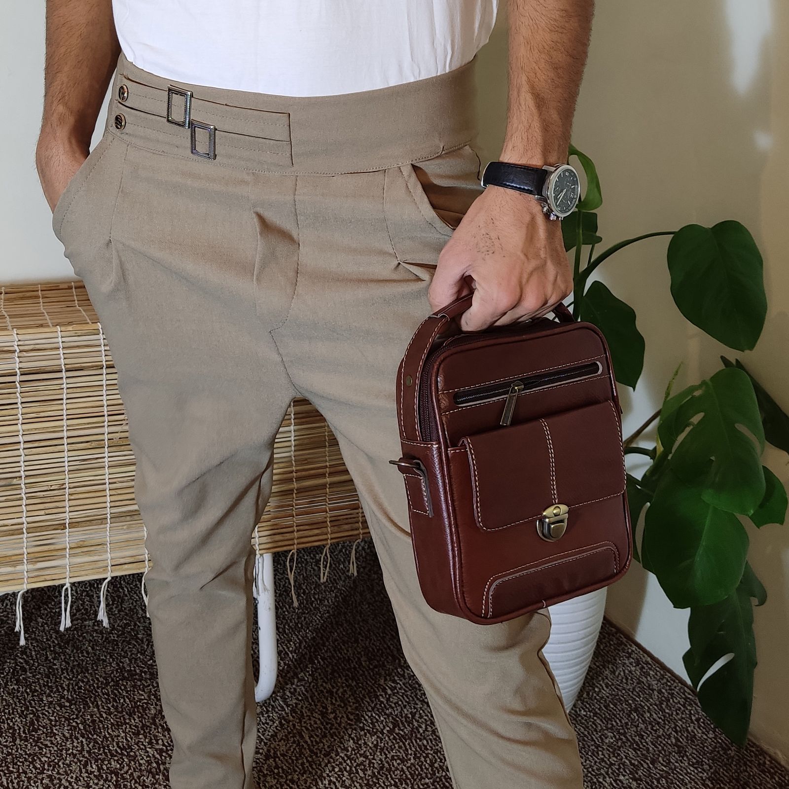 کیف دستی مردانه مدل HE121 -  - 2