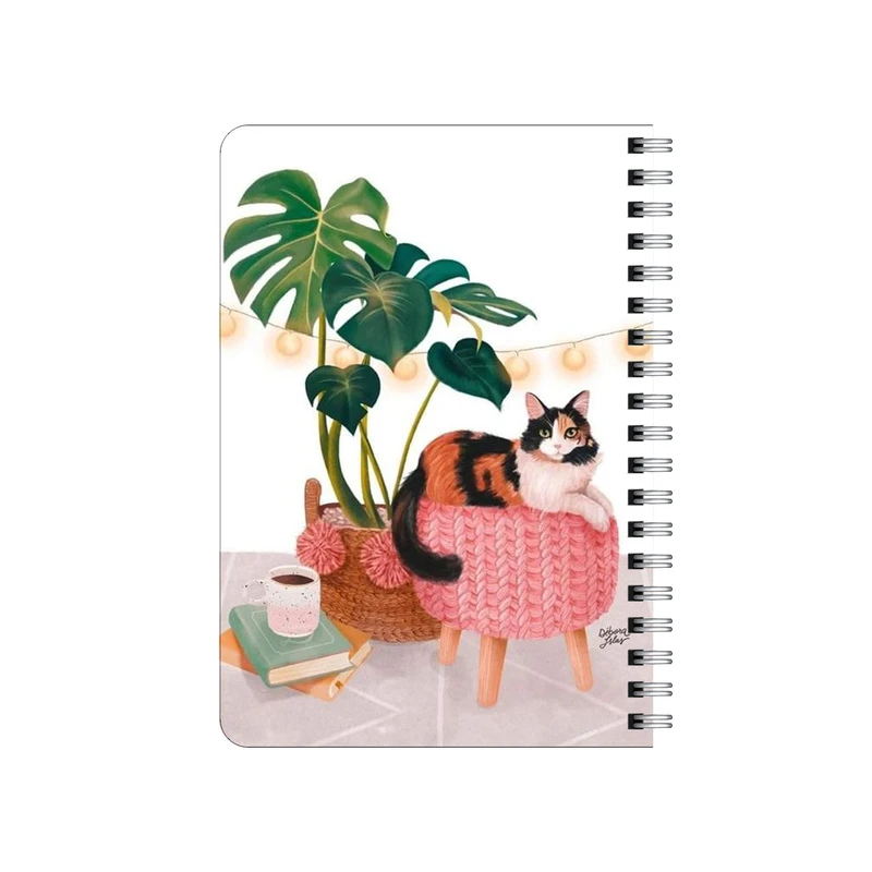 دفترچه یادداشت بامبیلیپ مدل گوشه دنج گربه و کتاب کد 7366797