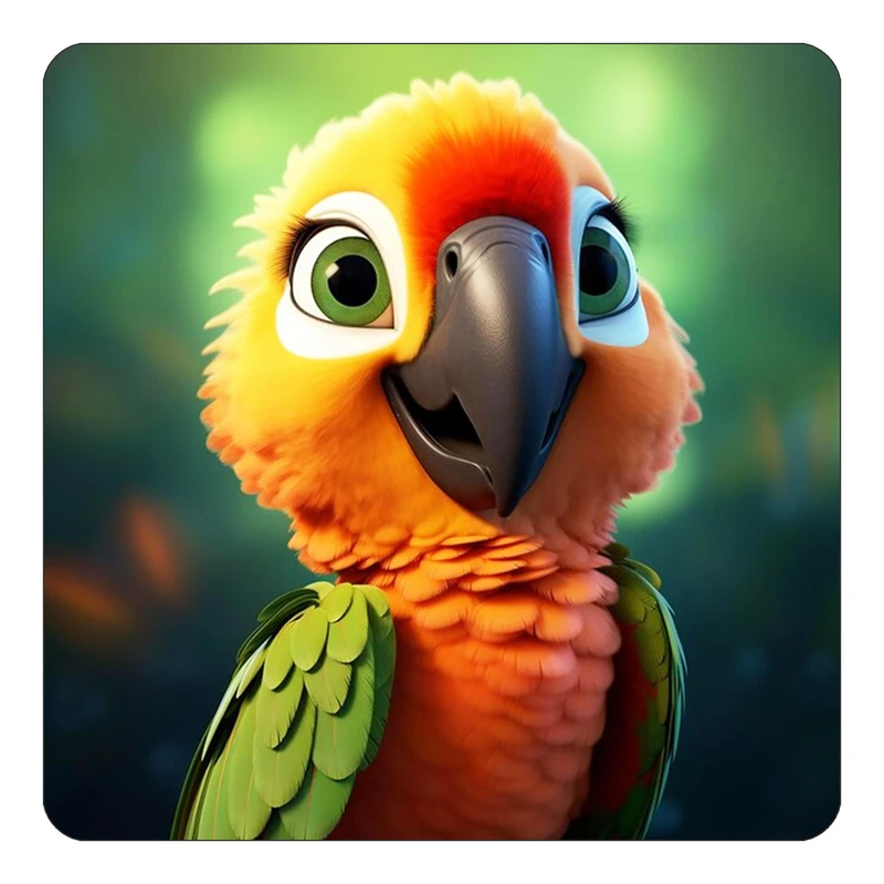 مگنت کاکتی طرح حیوانات رنگی مدل mp26079