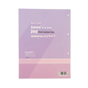 کاغذ کلاسوری سم مدل 4 حلقه طرح JOY بسته 100 عددی