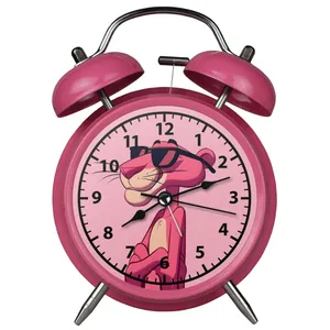 ساعت رومیزی طرح پلنگ صورتی The Pink Panther