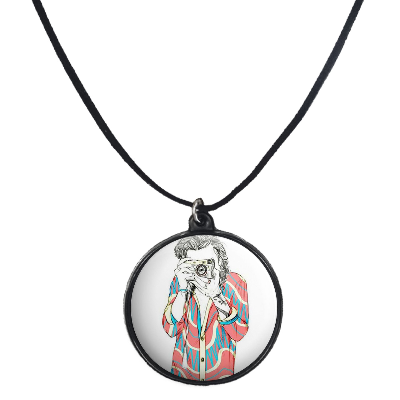 گردنبند پرمانه طرح عکاس کد pmb.5236 مدل دو طرفه