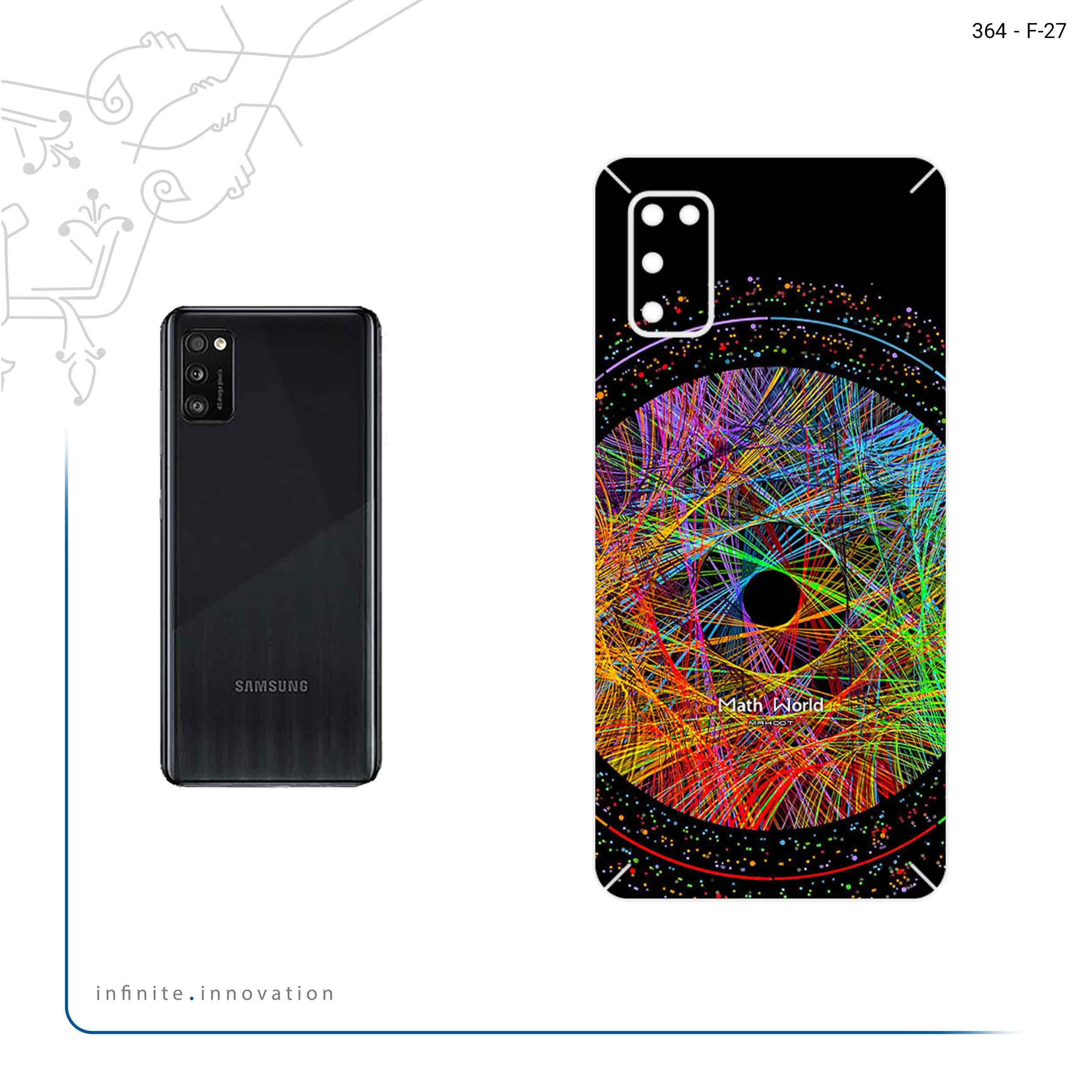برچسب پوششی ماهوت مدل Mathematical Geometric Shape 2 مناسب برای گوشی موبایل سامسونگ Galaxy A41