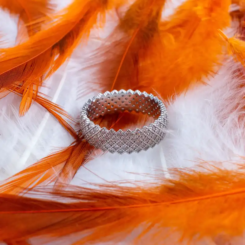 انگشتر نقره زنانه مدل پرنس AMT-R156