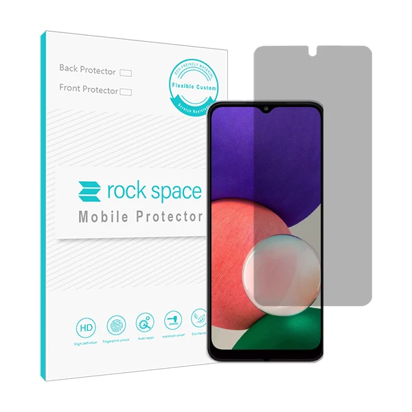 محافظ صفحه نمایش حریم شخصی راک اسپیس کد PRV مناسب برای گوشی موبایل سامسونگ Galaxy A22