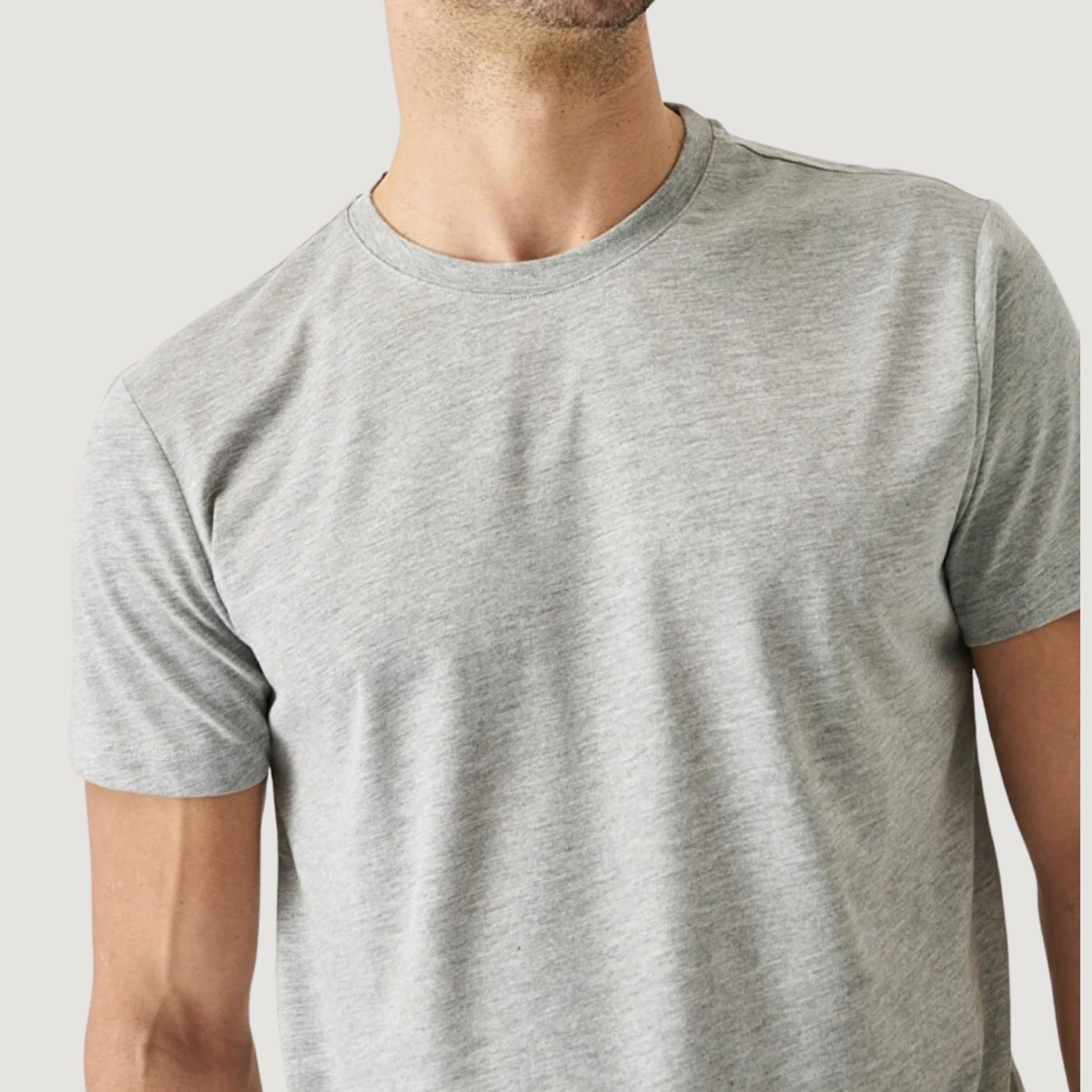 تی شرت آستین کوتاه ورزشی مردانه نوزده نودیک مدل بیسیک TS01 G -  - 4