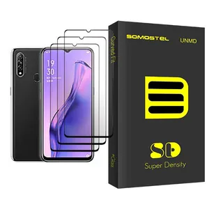 Somastel SD Glass MIX003 Screen Protector For Oppo A8 Pack Of 3